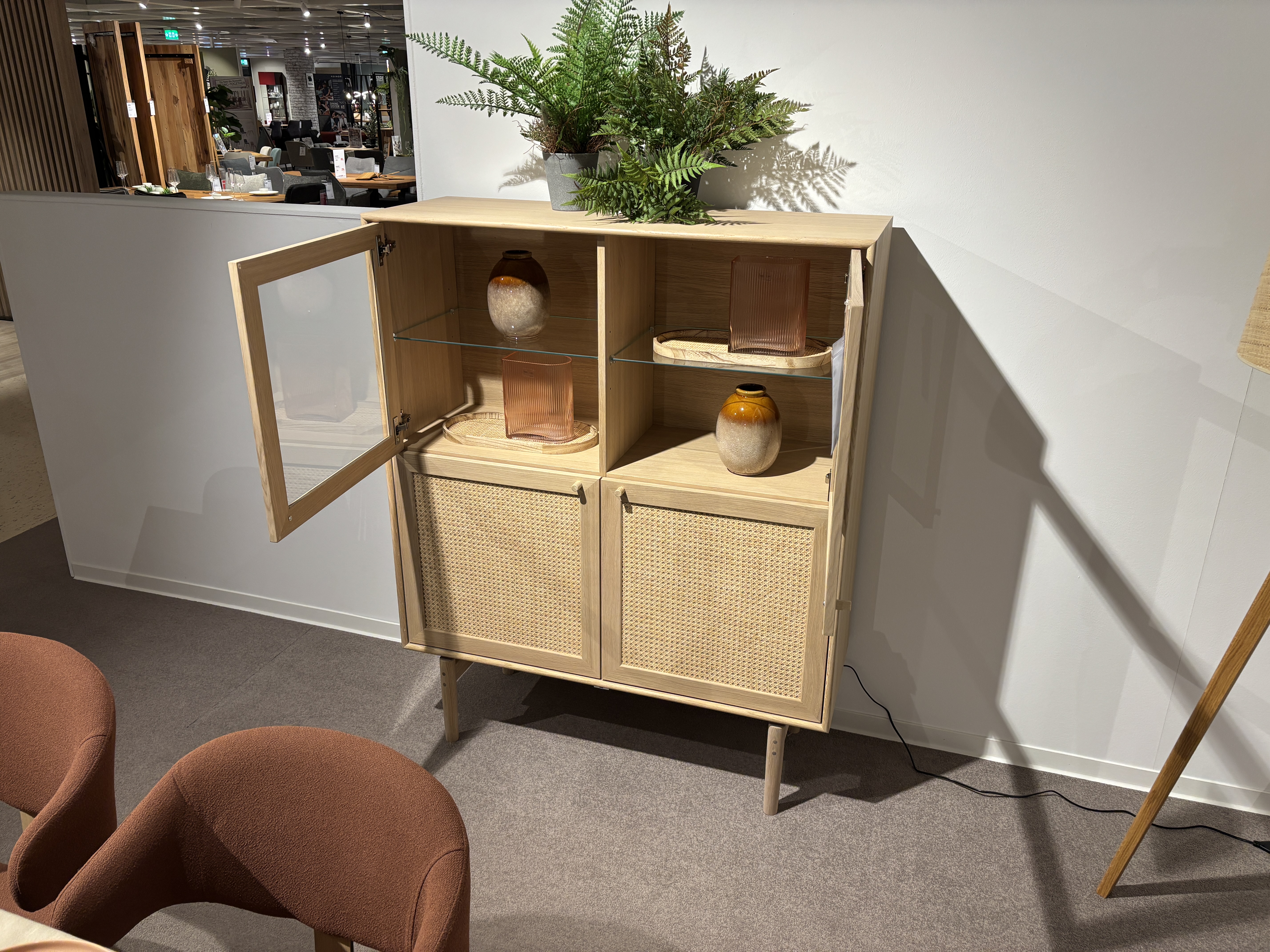 Highboard mit Füßen, Eiche bianco - Limerick